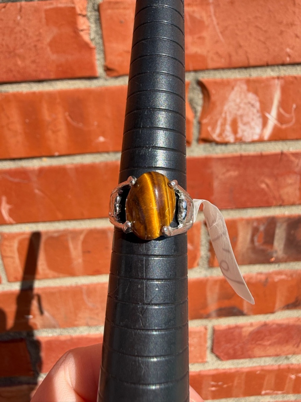 NWT Tiger's Eye Oval Ring - Brown Stone